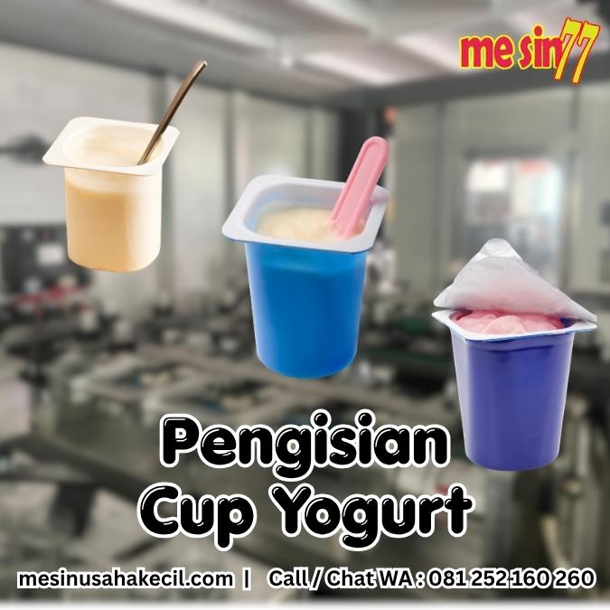 pengisian cup yogurt
