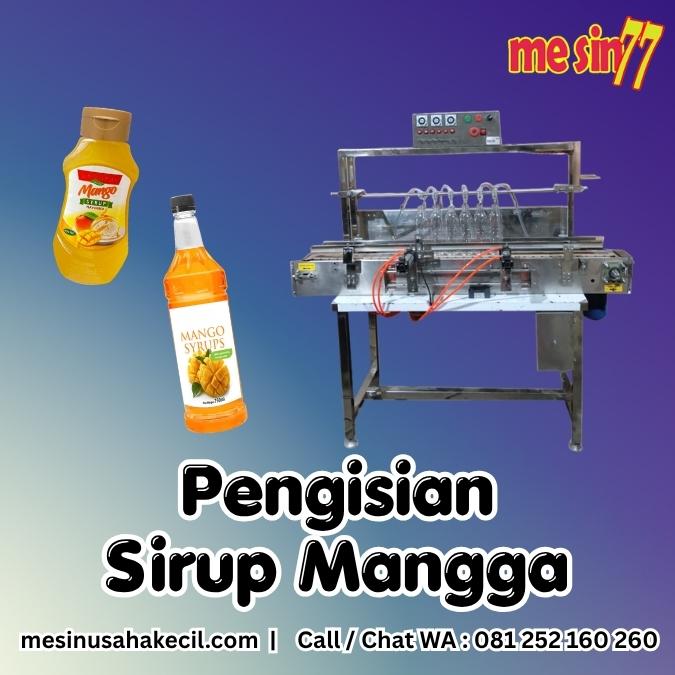 Pengisian Sirup Mangga Sebagai Solusi Supplier Bahan Baku Kafe