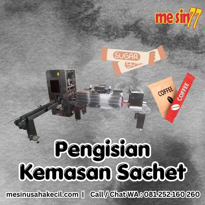 Pengisian Kemasan Sachet Skala UMKM Pabrikasi Lokal