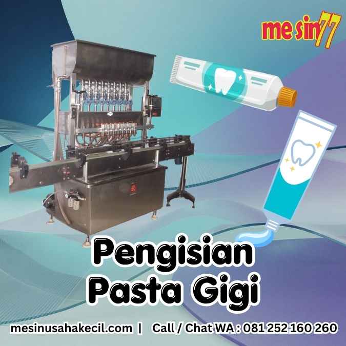 Bebas Rongga Udara & Segel Kedap dengan Pengisian Pasta Gigi