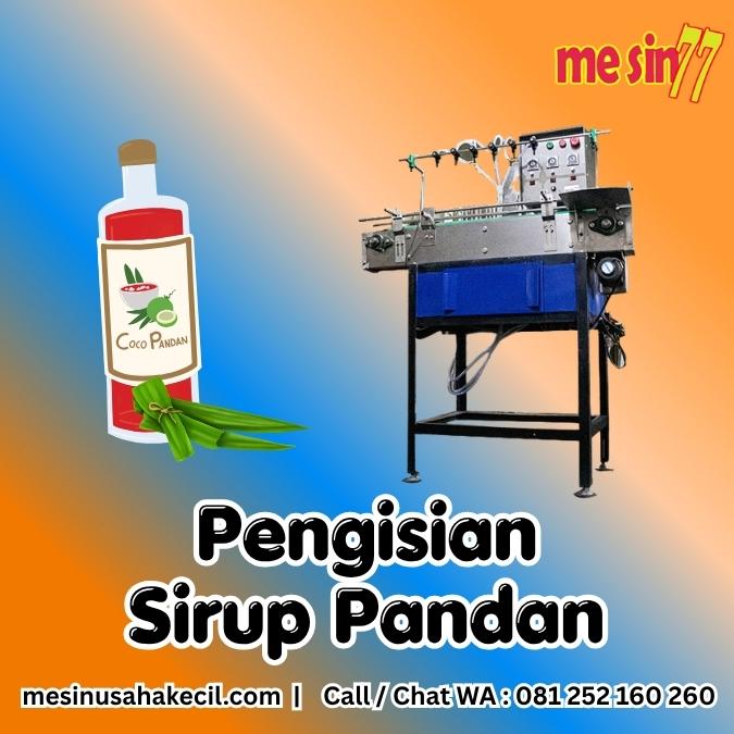 Pengisian Sirup Pandan dengan Nozzle dan Vacuum Presisi